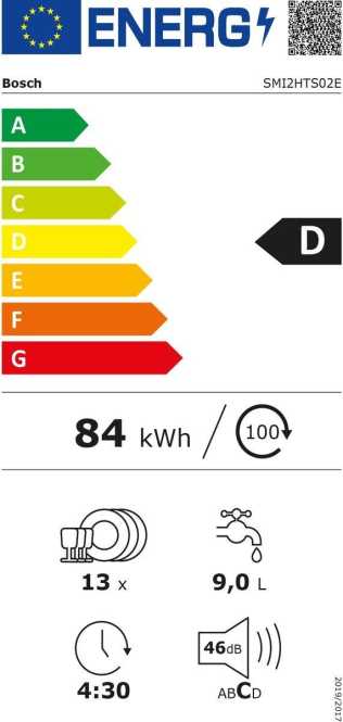 Geschirrspüler teilintegriert Serie 2 60 cm SMI2HTS02E 