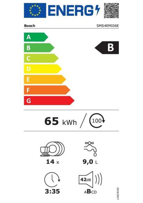 Geschirrspüler Serie 4 60 cm SMS4EMI06E 