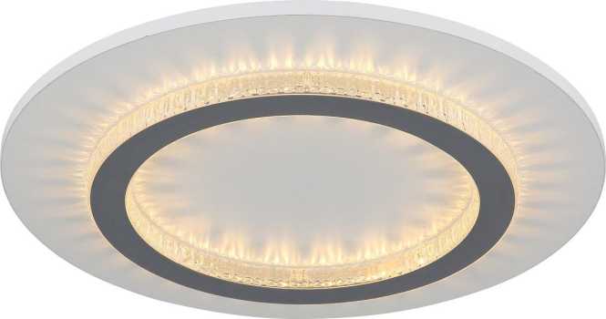 Deckenleuchte 24W LED CCT Dimmbar Jayden weiß Kristall 