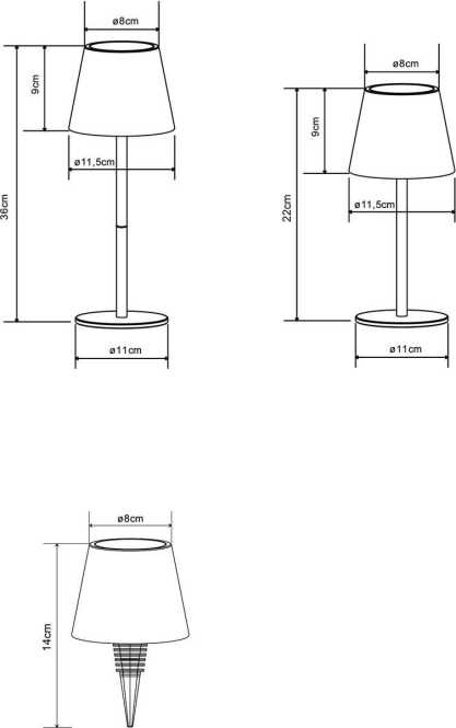 Tischleuchte 3W LED CCT 200lm +Akku Vannie I Grün matt 