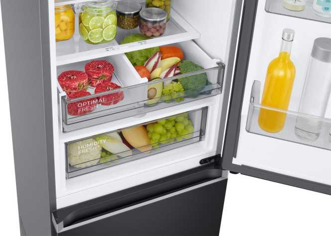 Kühl- und Gefrierkombination Stand schwarz 