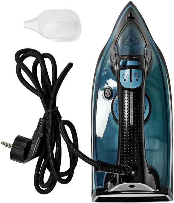 Dampfbügeleisen 2600W Keramisch 0,38 l blau 