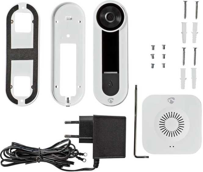 SmartLife Video-Türsprechanlage IP65 mit Bewegungssensor weiß 