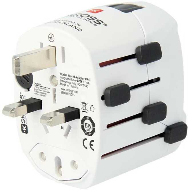 Reiseadapter World PRO Geerdet 